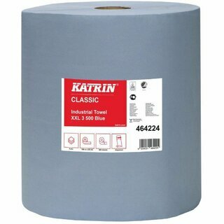 Putztuchrolle Katrin 464224 XXL, 3-lagig, 190m lang, blau, 2 St�ck