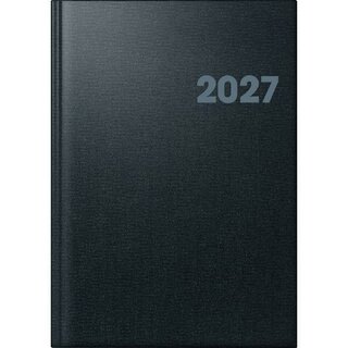 Brunnen Buchkalender 1076361906, 1Wo/2S, A4, schwarz, 2027