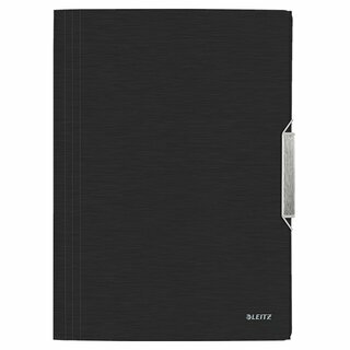 Eckspanner Leitz 3977 Style, A4, PP, Fassungsverm�gen: 150 Blatt, satin schwarz