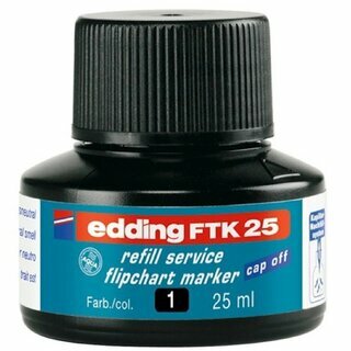 Nachf�lltusche edding FTK25, Inhalt: 25ml, schwarz