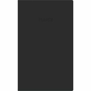 Zettler Taschenkalender 520, 1M/2S, Softcover, 9,5 x 17cm, schwarz, 2026