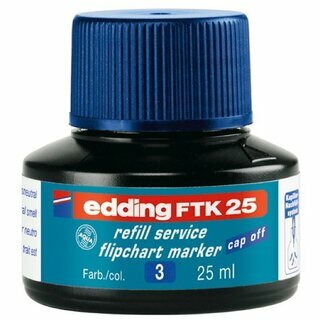 Nachf�lltusche edding FTK25, Inhalt: 25ml, blau