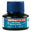 Nachf�lltusche edding FTK25, Inhalt: 25ml, blau