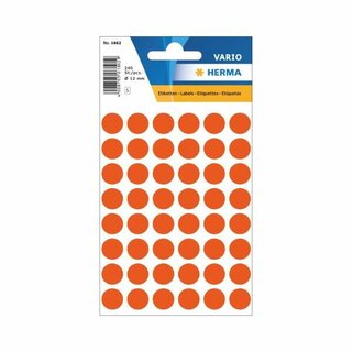 Markierungspunkte Herma 1862, D 12mm, rot, 240 St�ck