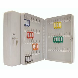 Schl�sselschrank Wedo 10256537X , f�r 70 Schl�ssel, 280 x 60 x 370 mm, lichtgrau