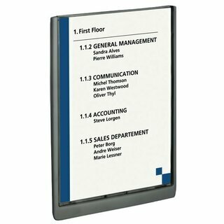 T�rschild Durable Click Sign 486737, Din A4, Kunststoff, grau