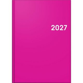 Brunnen Buchkalender 1079561646, 1T/1S, A5, pink, 2027