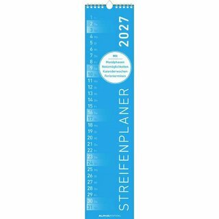 Zettler Streifenkalender 942, 11,3 x 49,5cm, 2027