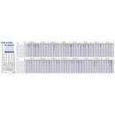 Zettler Urlaubsplaner 992, faltbar, 100 x 29,7 cm, fr 25...