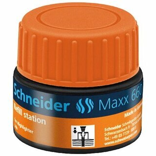 Nachf�lltinte Schneider Maxx 660, f�r Textmarker Job 150, Inhalt: 30ml, orange