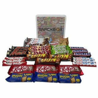 Snackbox mit 33 Schokoriegeln - 11 verschiedene Sorten