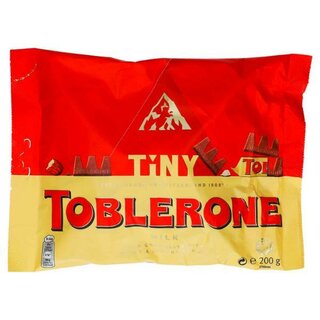 Toblerone Tiny Milk, 25 einzeln verpackte Schokoladen je 8g