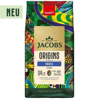 Jacobs Crema Origins Brasilien Bohne, 1Kg