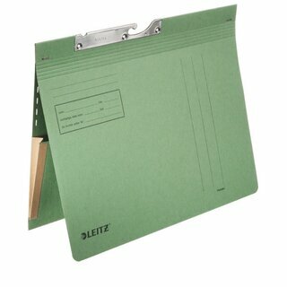 Pendelhefter Leitz 2011, kaufm�nnische Heftung, mit Tasche, gr�n