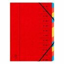 Ordnungsmappe Exacompta 54125E, DIN A4, Karton, 400g, 12...