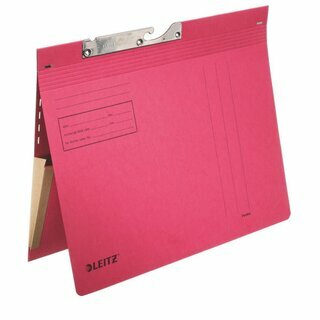 Pendelhefter Leitz 2011, kaufm�nnische Heftung, mit Tasche, rot