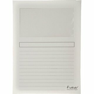 Sichtmappe Exacompta 50110E, A4, wei�, 100 St�ck