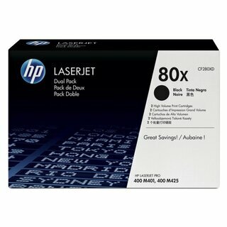 Toner HP CF280XD, Reichweite: 6.900 Seiten, schwarz, 2 St�ck