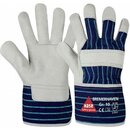 Hase Bremerhaven Leder Handschuh, Gre: 6, natur/blau, 1...