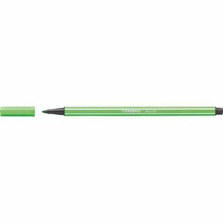 STABILO Faserschreiber Pen 68 68/43, mit Kappe, M, 1 mm, Schreibf.: laubgr�n
