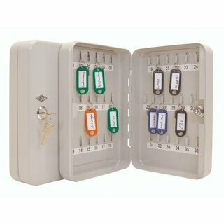 WEDO Schl�sselschrank 102 53637X, f�r: 36 Schl�ssel, lichtgrau