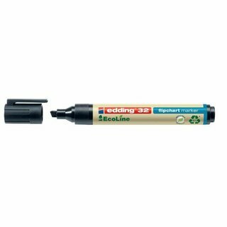 Flipchartmarker edding 32 EcoLine, Keilspitze, Strichst�rke: 1-5mm, schwarz