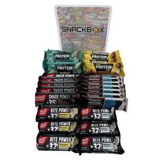 Snackbox Powerriegel Mix, Inhalt: 6 Sorten, gesamt 28...