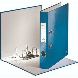 Leitz Ordner 180 WOW 10060036, A4, R�cken 52mm, Graupappe, blau
