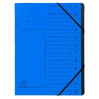 EXACOMPTA Ordnungsmappe 541202E, Colorspankarton,...