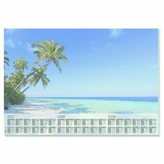 Sigel Schreibunterlage Beach HO6470, 30 Blatt, 59,5 x 41cm, 2027