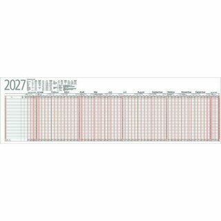 B�hner Urlaubsplaner UP12F, f.26MA, gel.+gef.auf A4, 12M/1S, 99,5x29,7cm, 2027
