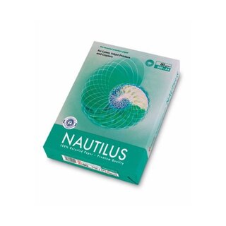 Kopierpapier Nautilus, A4.80g, recycling, weiß, 500 Blatt
