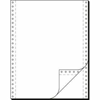 Endlospapier 2fach, 304,8 x 240mm, blanko, LP, 1000 Blatt