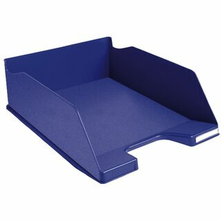 Briefkorb Exacompta 115104D Jumbo, aus Polystyrol, Ma�e: 347 x 255 x 103mm, blau