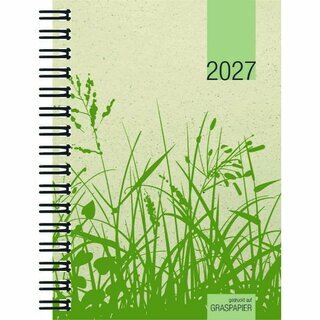 Zettler Taschenkalender 639 Grasserie, 1T/1S, Softcover, A6, sortiert, UWS, 2027