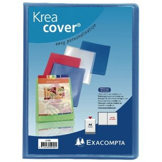 Sichtbuch Exacompta 5722E Krea Cover, A4, mit 20 H�llen, blau