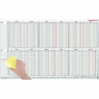 G�ss Urlaubsplaner 12-40MB, 98,5 x 60cm, f�r 30 Mitarbeiter, abwischbar, 2027