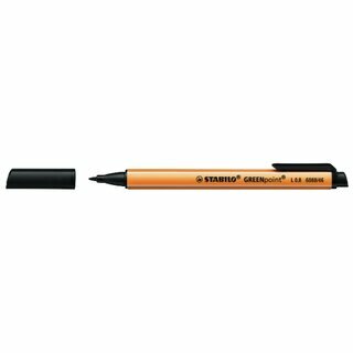 Faserschreiber Schwan Stabilo Greenpoint 6088/46, Strichst�rke: 0,8mm, schwarz