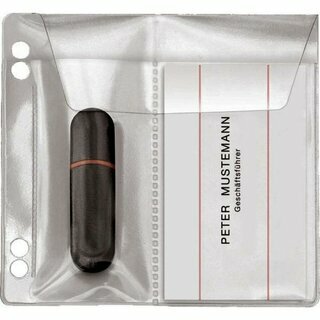 USB-Abhefth�lle Veloflex 4377010, f�r 2 USB Sticks, transparent, 5 St�ck