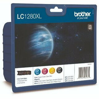 Brother Tintenpatrone LC1280XLVALBP, original, sortiert BK/C/M/Y, 4 St�ck