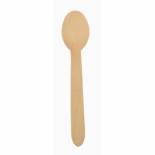Einweg-L�ffel Duni 18249, 165mm, aus Holz, 100 St�ck