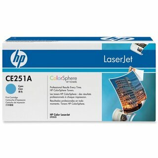 Toner HP CE251A, Reichweite: 7.000 Seiten, cyan