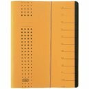 Ordnungsmappe Elba Chic 42496, 12 F�cher, mit Gummizug, gelb