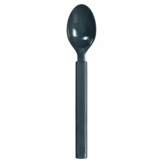 Wiederverwendbarer Lffel, PP, 17 cm, dunkelgrau, 100 Stck