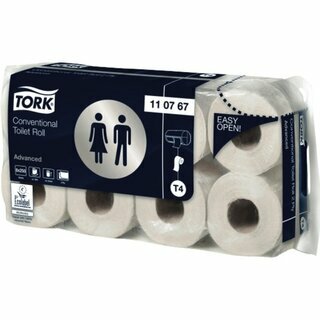 Toilettenpapier Tork 110767 Advanced, 2-lagig, wei�, 64 St�ck