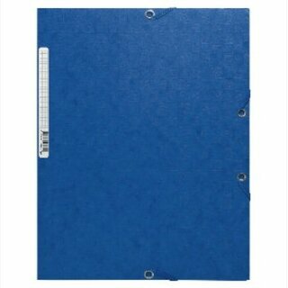 Eckspanner Exacompta 55752E, A4, aus Karton, Fassungsverm�gen: 250 Blatt, blau