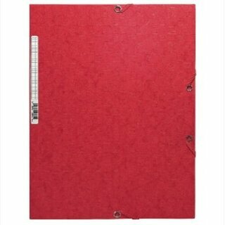 Eckspanner Exacompta 55855E, A4, aus Karton, Fassungsverm�gen: 250 Blatt, rot
