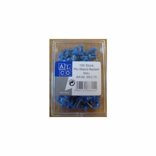 Pinnadeln Alco 663, 7,5 x 24 mm, blau, 100 St�ck