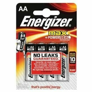 Alkaline Batterie Energizer AA/E91, 4 St�ck