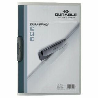 Klemmmappe Durable Duraswing 2290, A4, Fassungsverm�gen: 30 Blatt, transparent